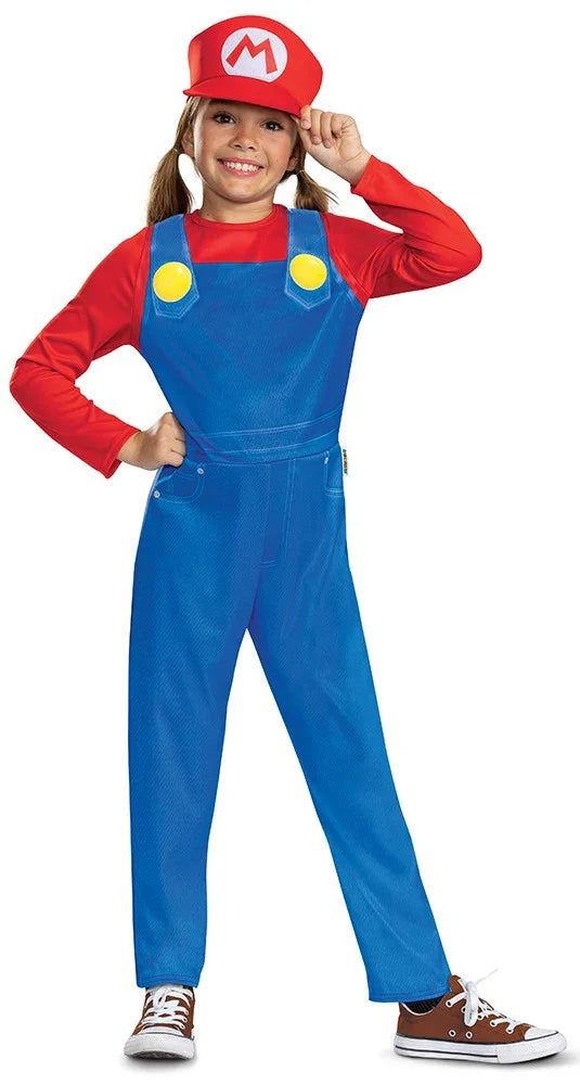 Disfraz de Super Mario Oficial Infantil Super Mario Bros y Luigi Partilandia